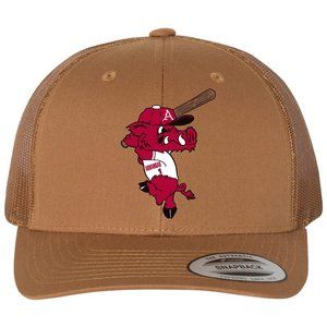 Ribby at Bat Classic YP Snapback Trucker Hat- Caramel